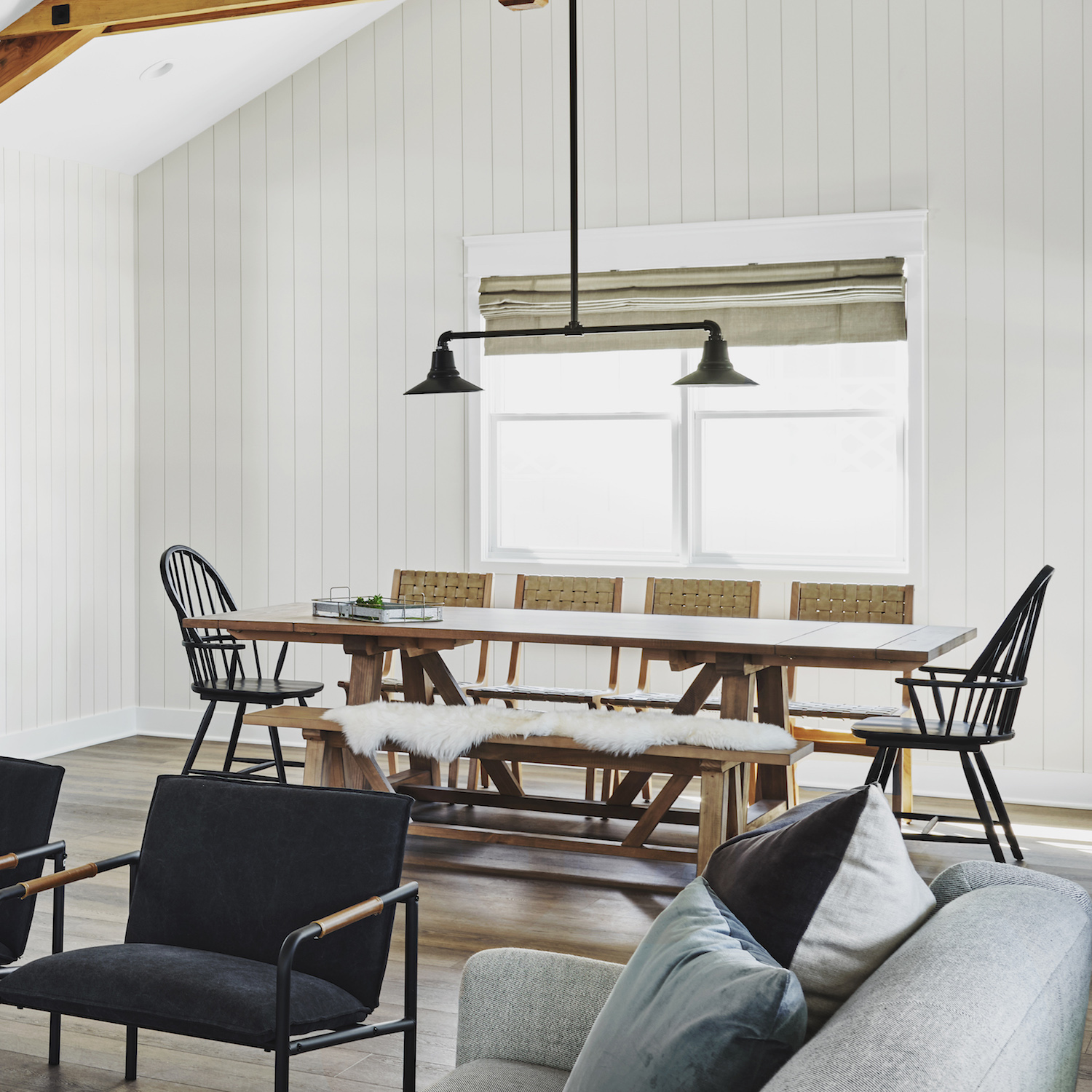 Aero 2-Light Stem Mount Pendant | Photo Courtesy of Early Avery - Rafterhouse and Roehner+Ryan
